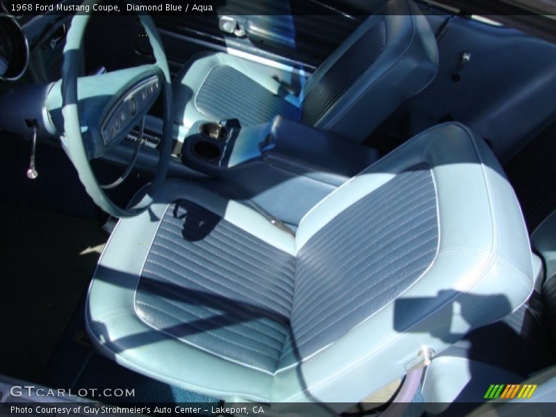 1968 Mustang Coupe Aqua Interior