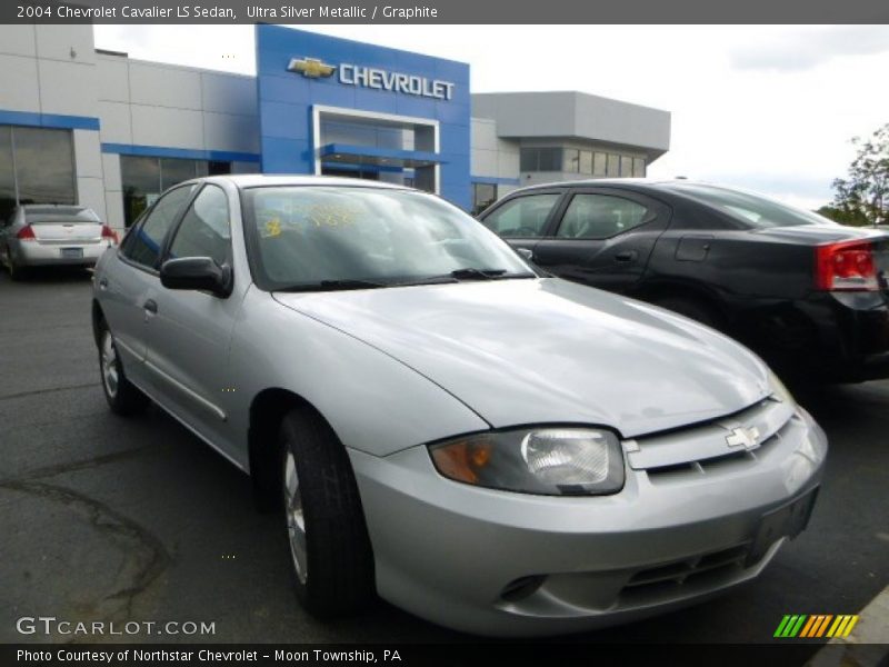 Ultra Silver Metallic / Graphite 2004 Chevrolet Cavalier LS Sedan