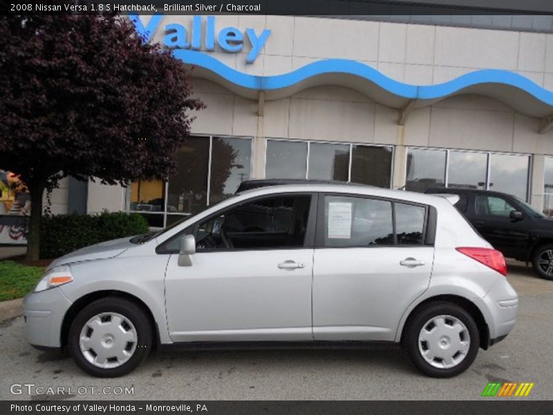 Brilliant Silver / Charcoal 2008 Nissan Versa 1.8 S Hatchback