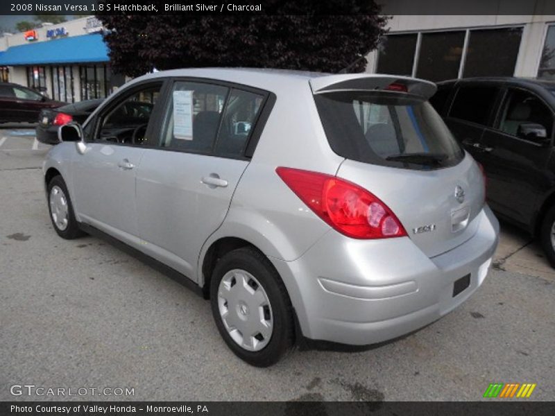 Brilliant Silver / Charcoal 2008 Nissan Versa 1.8 S Hatchback