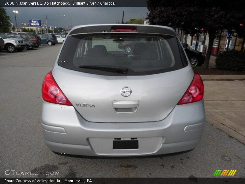 Brilliant Silver / Charcoal 2008 Nissan Versa 1.8 S Hatchback