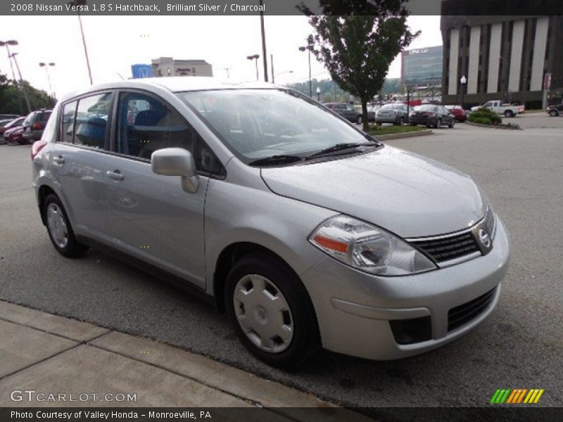 Brilliant Silver / Charcoal 2008 Nissan Versa 1.8 S Hatchback