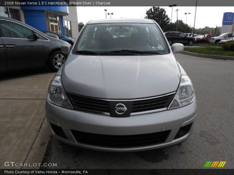 Brilliant Silver / Charcoal 2008 Nissan Versa 1.8 S Hatchback