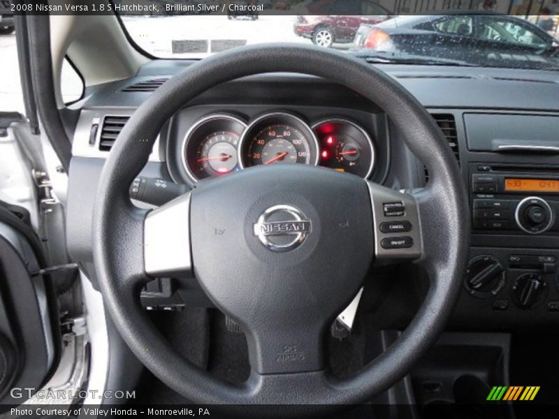 Brilliant Silver / Charcoal 2008 Nissan Versa 1.8 S Hatchback