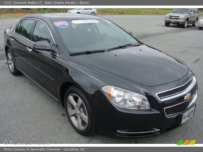 Black Granite Metallic / Ebony 2012 Chevrolet Malibu LT