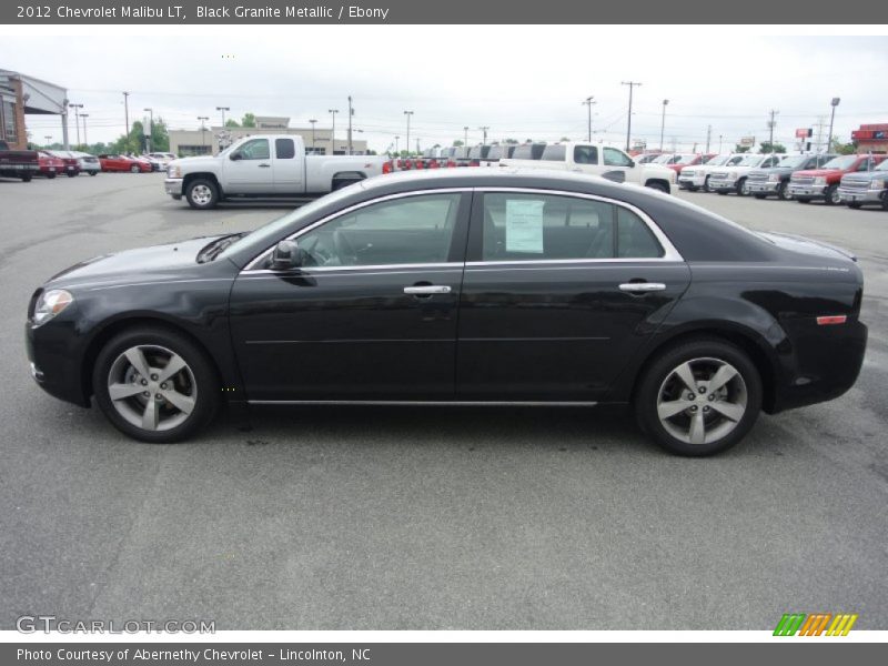 Black Granite Metallic / Ebony 2012 Chevrolet Malibu LT