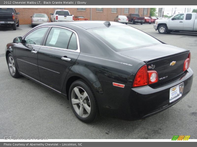 Black Granite Metallic / Ebony 2012 Chevrolet Malibu LT