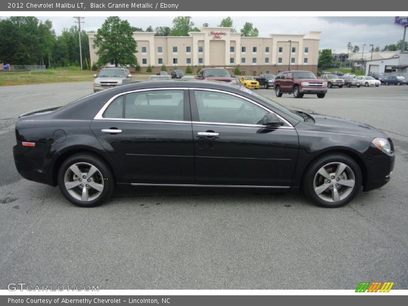Black Granite Metallic / Ebony 2012 Chevrolet Malibu LT