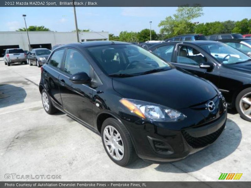 Brilliant Black / Black 2012 Mazda MAZDA2 Sport