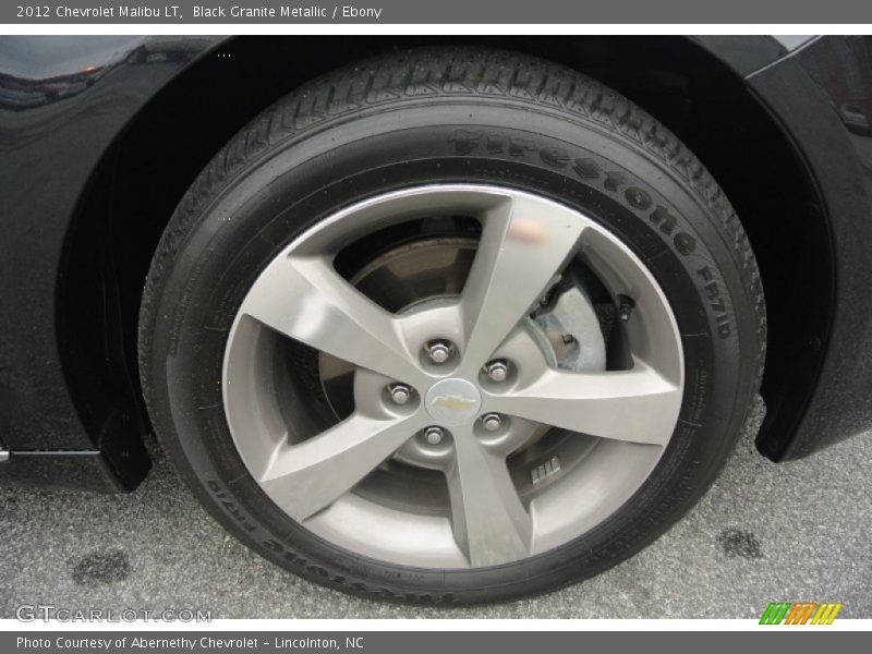 Black Granite Metallic / Ebony 2012 Chevrolet Malibu LT