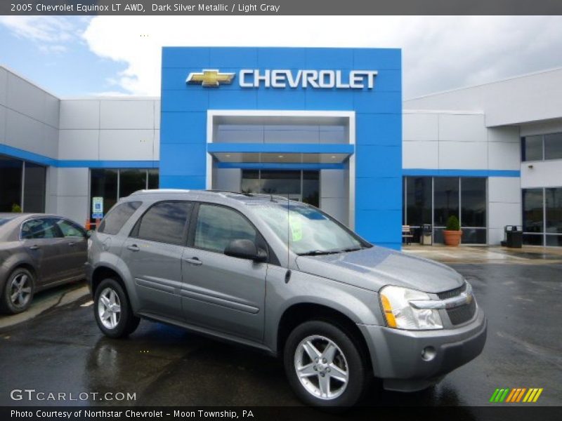 Dark Silver Metallic / Light Gray 2005 Chevrolet Equinox LT AWD