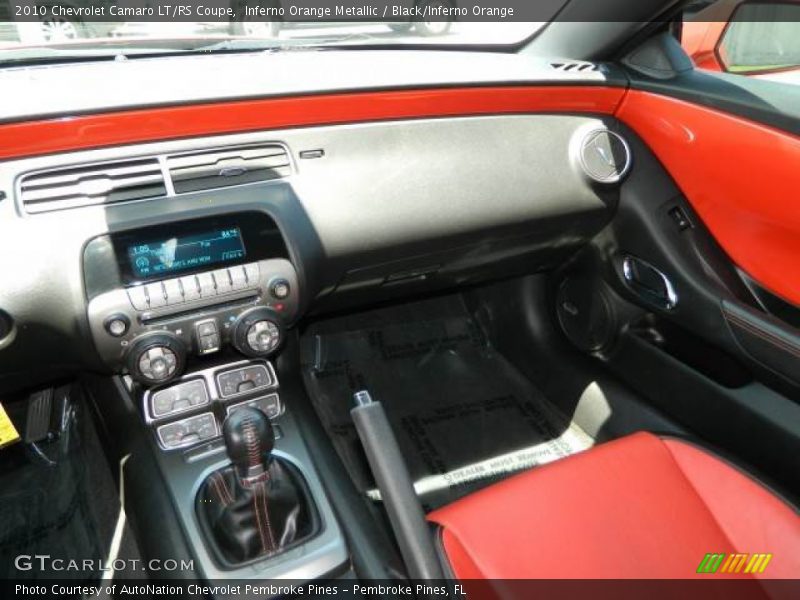 Inferno Orange Metallic / Black/Inferno Orange 2010 Chevrolet Camaro LT/RS Coupe