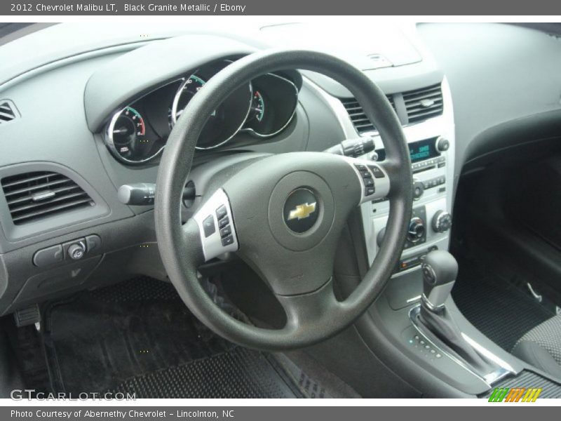 Black Granite Metallic / Ebony 2012 Chevrolet Malibu LT