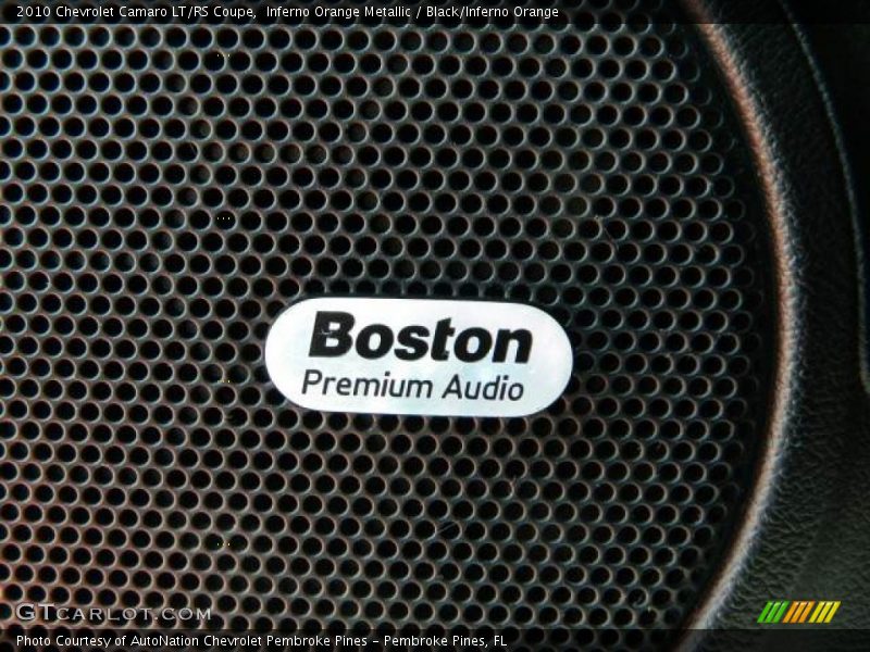 Inferno Orange Metallic / Black/Inferno Orange 2010 Chevrolet Camaro LT/RS Coupe
