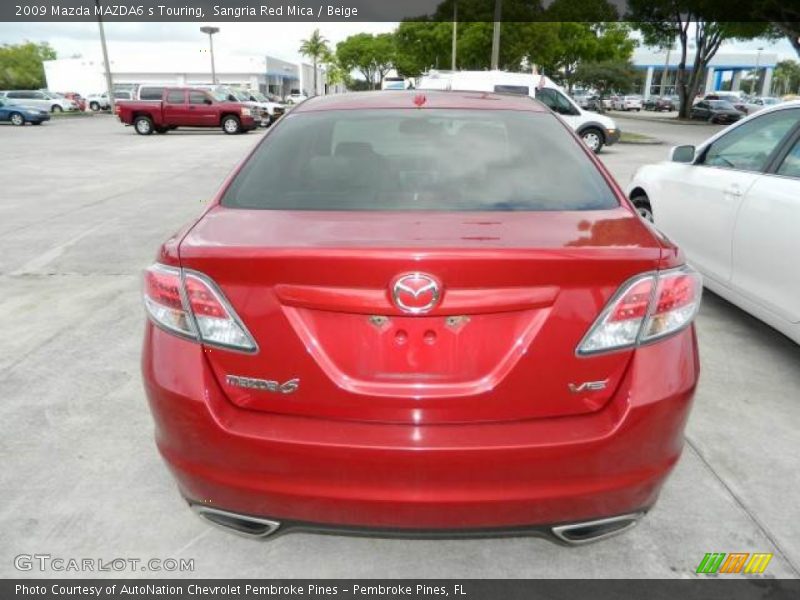 Sangria Red Mica / Beige 2009 Mazda MAZDA6 s Touring