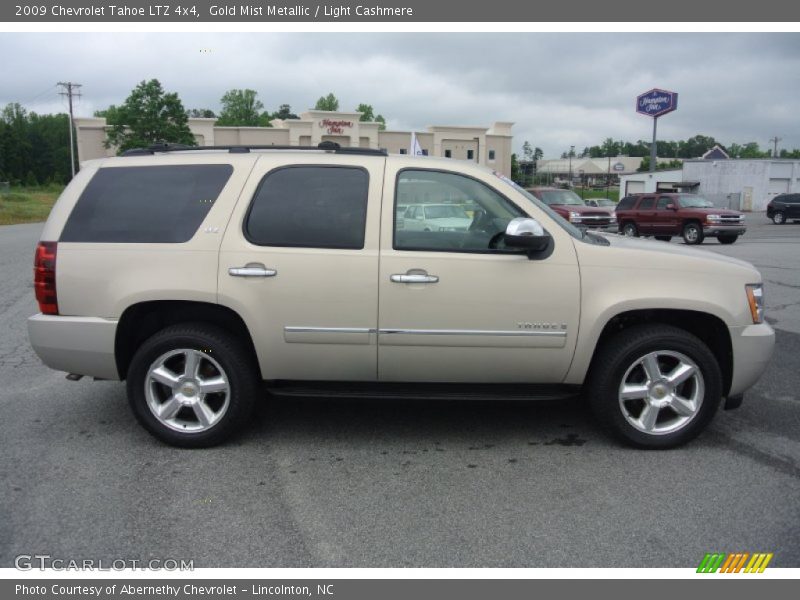 Gold Mist Metallic / Light Cashmere 2009 Chevrolet Tahoe LTZ 4x4