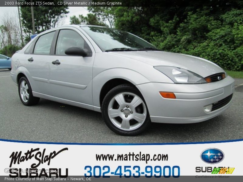 CD Silver Metallic / Medium Graphite 2003 Ford Focus ZTS Sedan