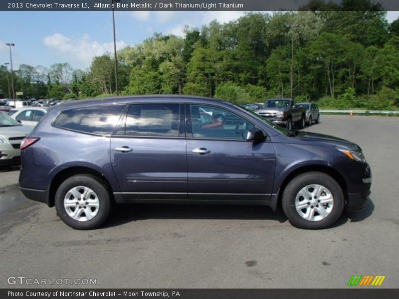 Atlantis Blue Metallic / Dark Titanium/Light Titanium 2013 Chevrolet Traverse LS