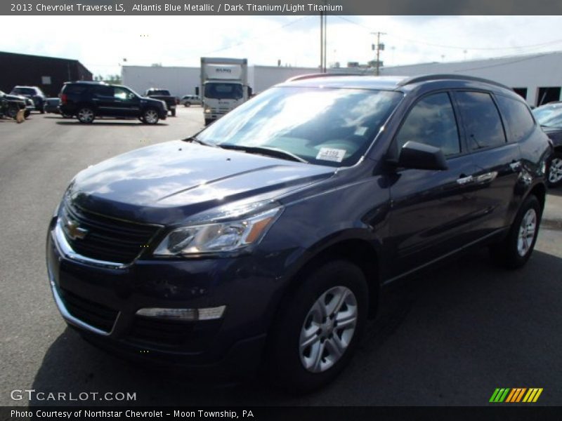 Atlantis Blue Metallic / Dark Titanium/Light Titanium 2013 Chevrolet Traverse LS