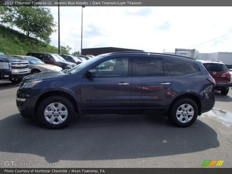 Atlantis Blue Metallic / Dark Titanium/Light Titanium 2013 Chevrolet Traverse LS