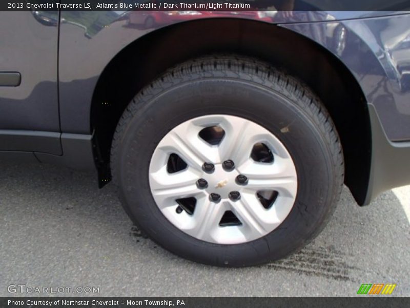 Atlantis Blue Metallic / Dark Titanium/Light Titanium 2013 Chevrolet Traverse LS