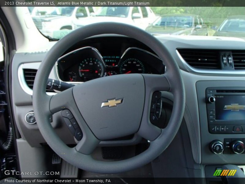 Atlantis Blue Metallic / Dark Titanium/Light Titanium 2013 Chevrolet Traverse LS