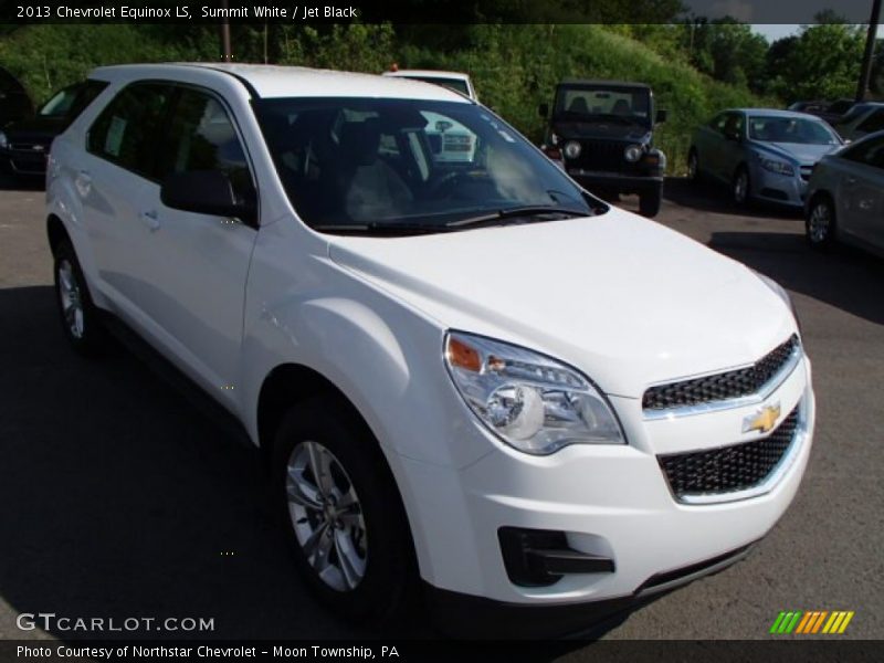 Summit White / Jet Black 2013 Chevrolet Equinox LS