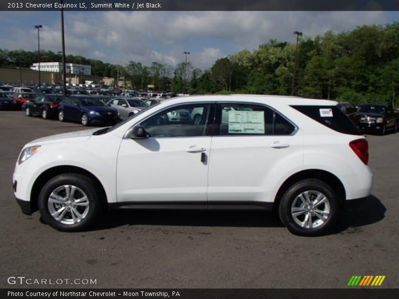 Summit White / Jet Black 2013 Chevrolet Equinox LS