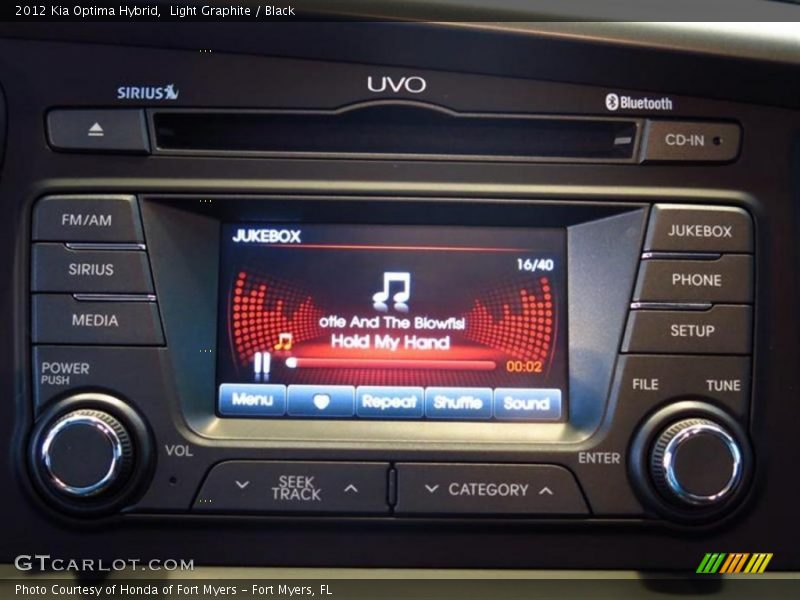Controls of 2012 Optima Hybrid