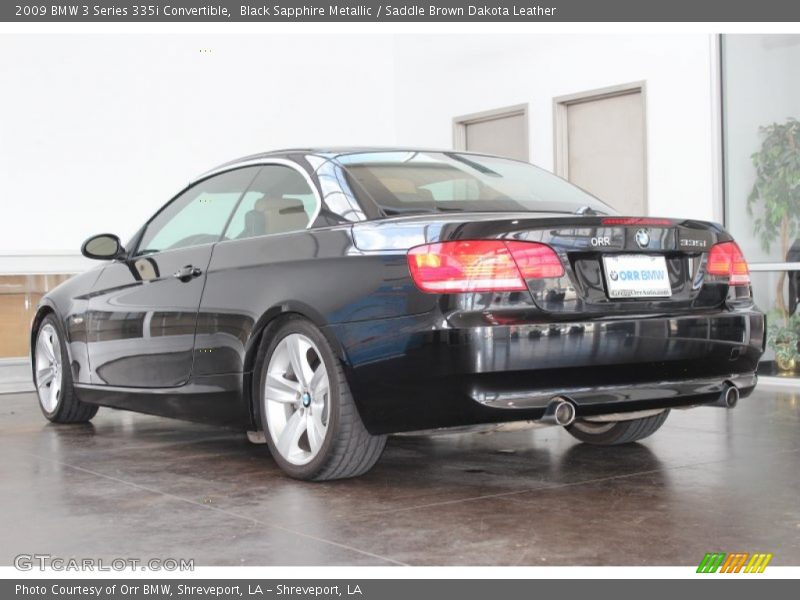 Black Sapphire Metallic / Saddle Brown Dakota Leather 2009 BMW 3 Series 335i Convertible