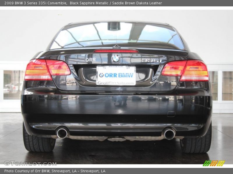 Black Sapphire Metallic / Saddle Brown Dakota Leather 2009 BMW 3 Series 335i Convertible