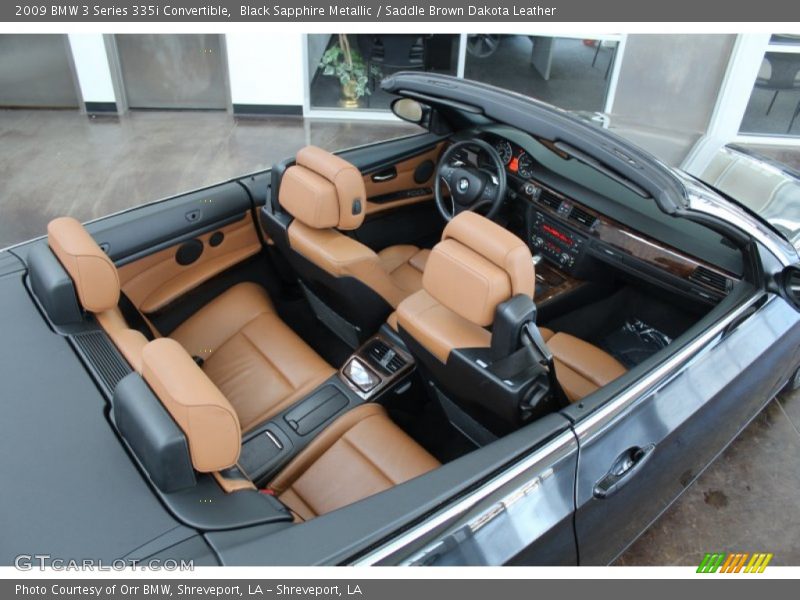 Black Sapphire Metallic / Saddle Brown Dakota Leather 2009 BMW 3 Series 335i Convertible