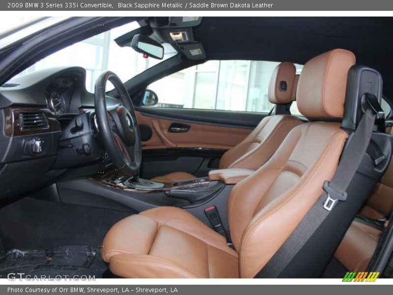 Black Sapphire Metallic / Saddle Brown Dakota Leather 2009 BMW 3 Series 335i Convertible