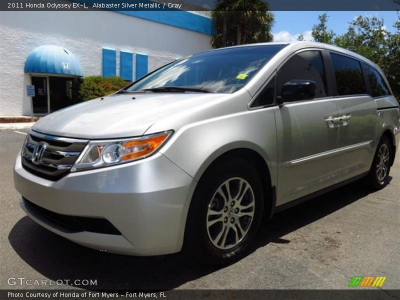 Alabaster Silver Metallic / Gray 2011 Honda Odyssey EX-L