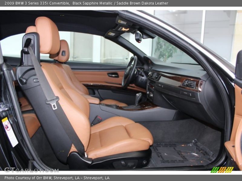 Black Sapphire Metallic / Saddle Brown Dakota Leather 2009 BMW 3 Series 335i Convertible