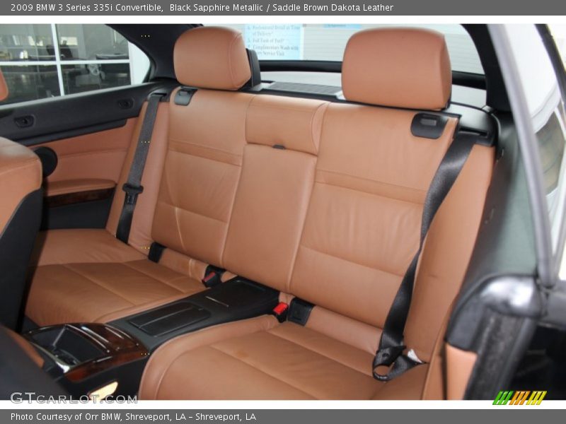 Black Sapphire Metallic / Saddle Brown Dakota Leather 2009 BMW 3 Series 335i Convertible