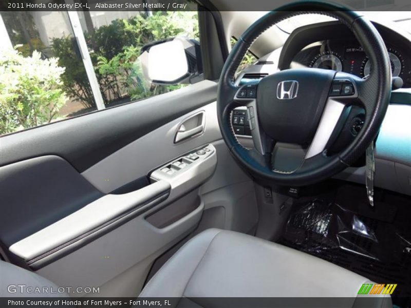 Alabaster Silver Metallic / Gray 2011 Honda Odyssey EX-L