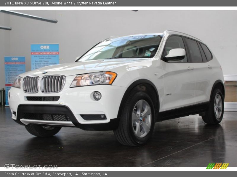 Alpine White / Oyster Nevada Leather 2011 BMW X3 xDrive 28i