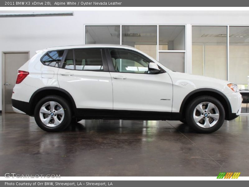 Alpine White / Oyster Nevada Leather 2011 BMW X3 xDrive 28i