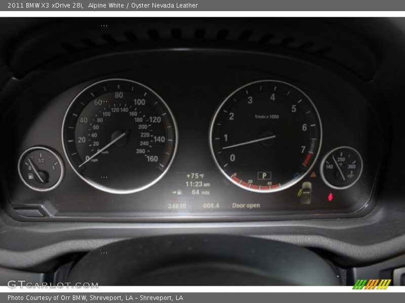Alpine White / Oyster Nevada Leather 2011 BMW X3 xDrive 28i