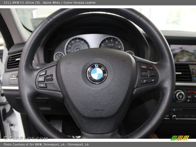Alpine White / Oyster Nevada Leather 2011 BMW X3 xDrive 28i