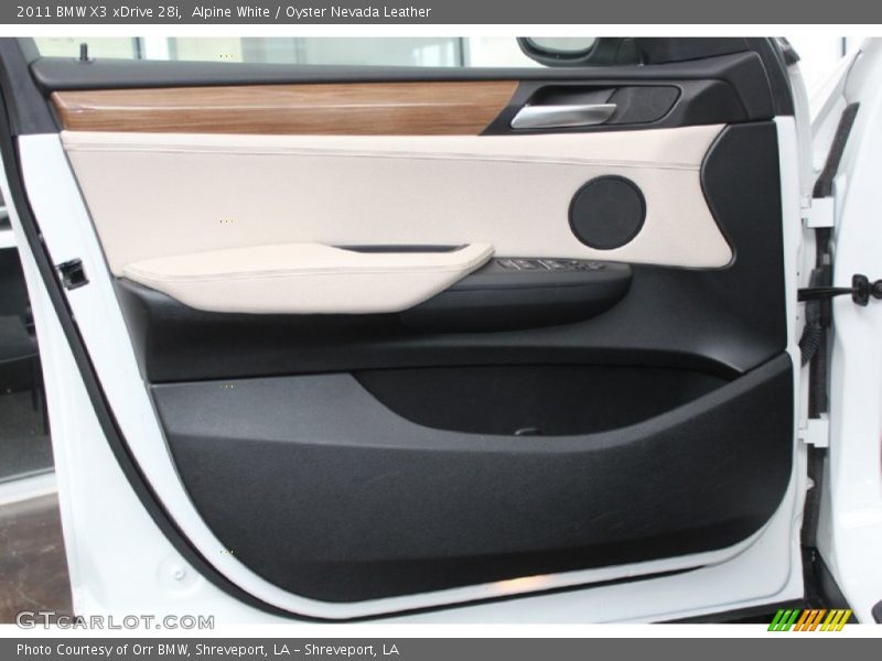 Alpine White / Oyster Nevada Leather 2011 BMW X3 xDrive 28i