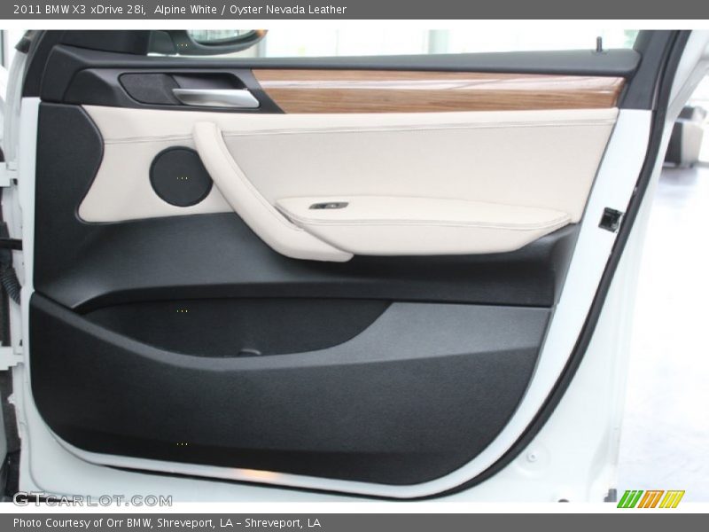 Alpine White / Oyster Nevada Leather 2011 BMW X3 xDrive 28i