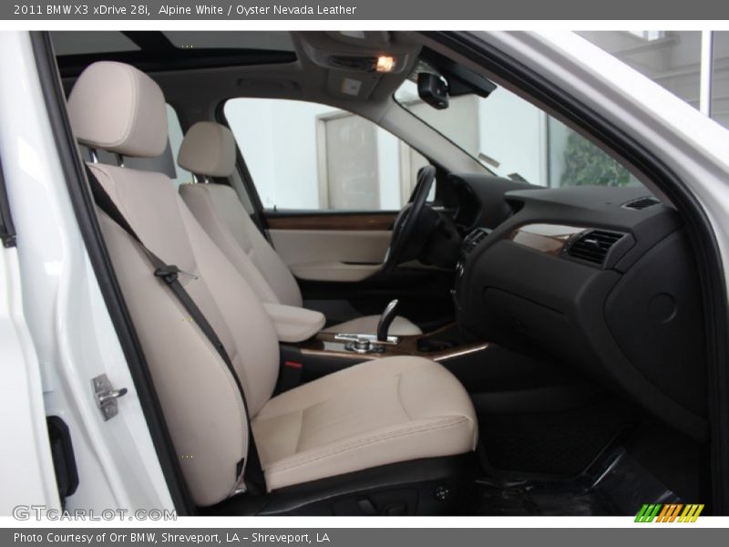 Alpine White / Oyster Nevada Leather 2011 BMW X3 xDrive 28i