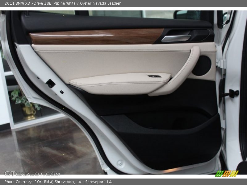 Alpine White / Oyster Nevada Leather 2011 BMW X3 xDrive 28i