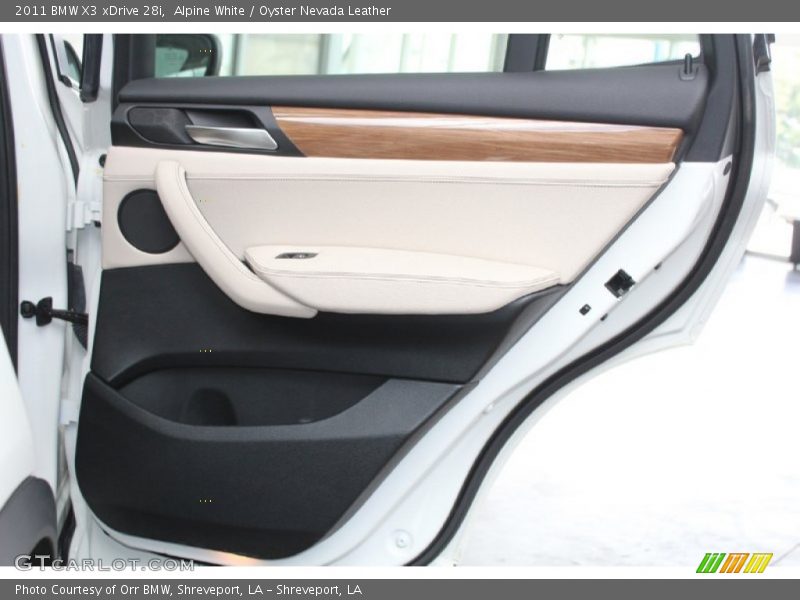 Alpine White / Oyster Nevada Leather 2011 BMW X3 xDrive 28i