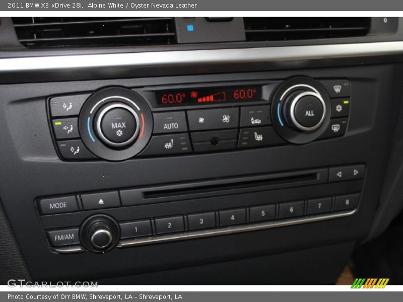 Alpine White / Oyster Nevada Leather 2011 BMW X3 xDrive 28i