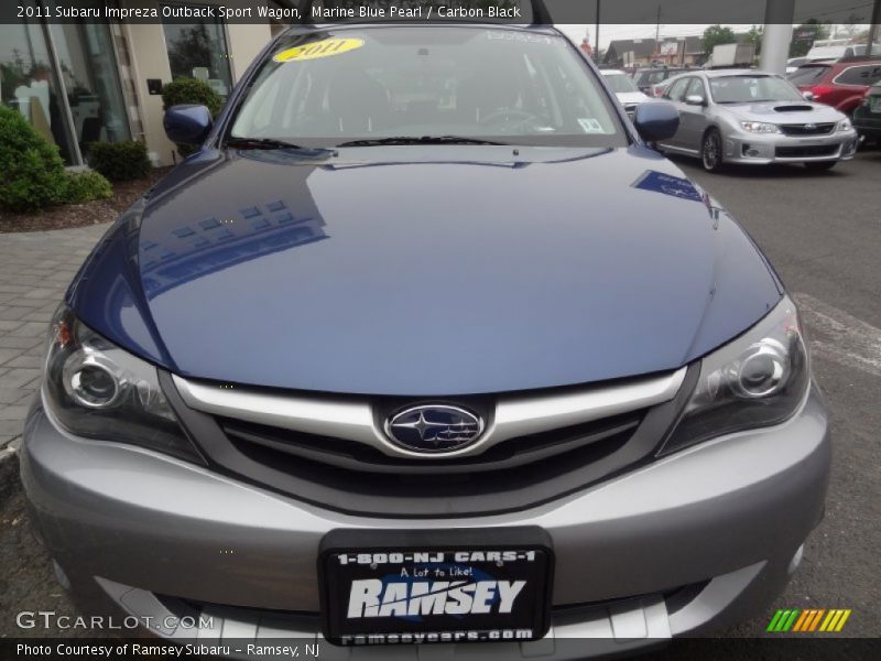 Marine Blue Pearl / Carbon Black 2011 Subaru Impreza Outback Sport Wagon