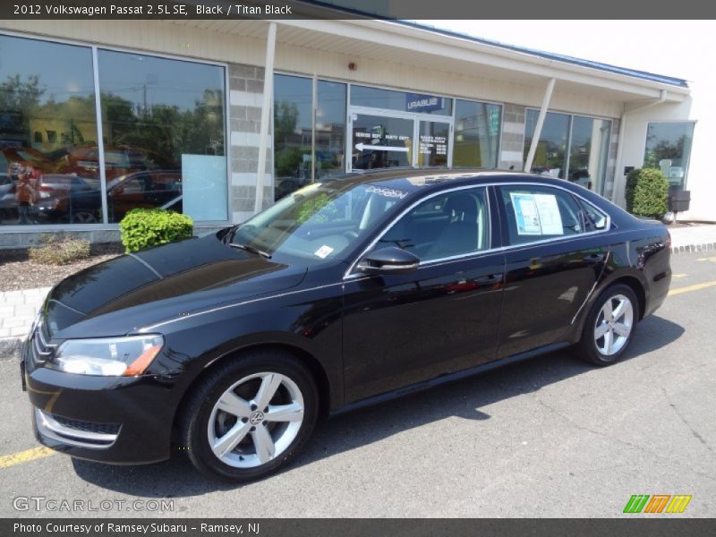 Black / Titan Black 2012 Volkswagen Passat 2.5L SE