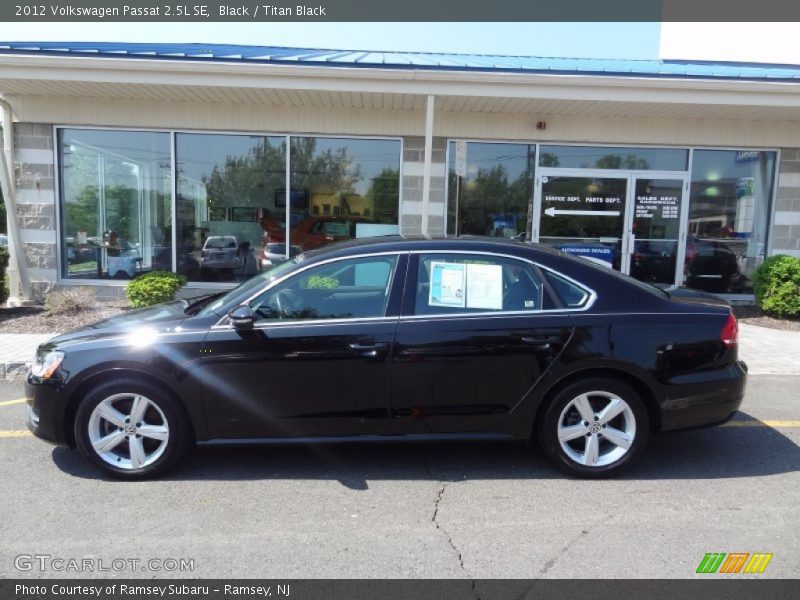 Black / Titan Black 2012 Volkswagen Passat 2.5L SE